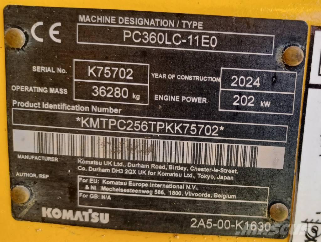 Komatsu PC360LC-11 Pásové rýpadlá