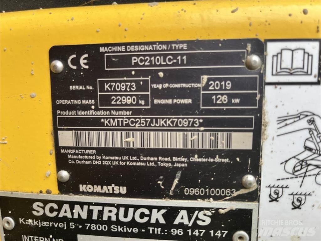 Komatsu PC210LC-11 Pásové rýpadlá