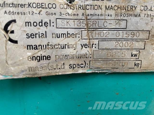 Kobelco SK 135 SR LC Pásové rýpadlá