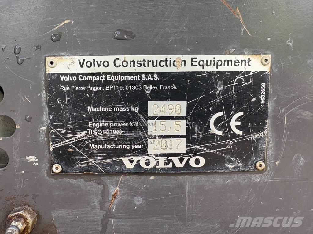Volvo ECR 25 D Mini rýpadlá < 7t
