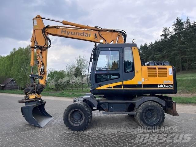 Hyundai Robex 140 W Kolesové rýpadlá