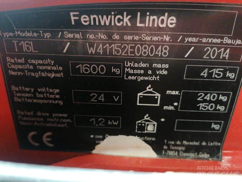 Linde T16L Nízkozdvižný vozík