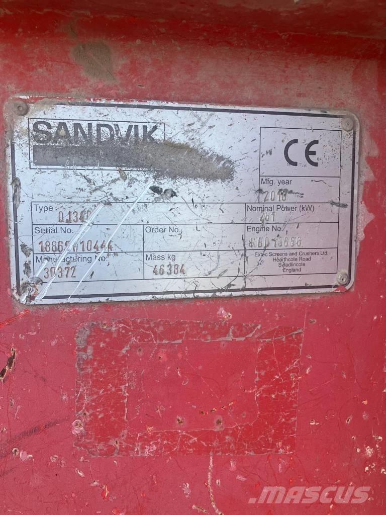 Sandvik QJ 340 Mobilné drviče