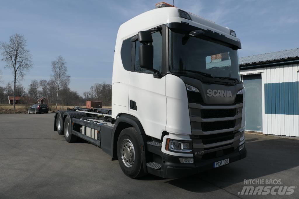 Scania R500 B6x2nb Hákový nosič kontajnerov