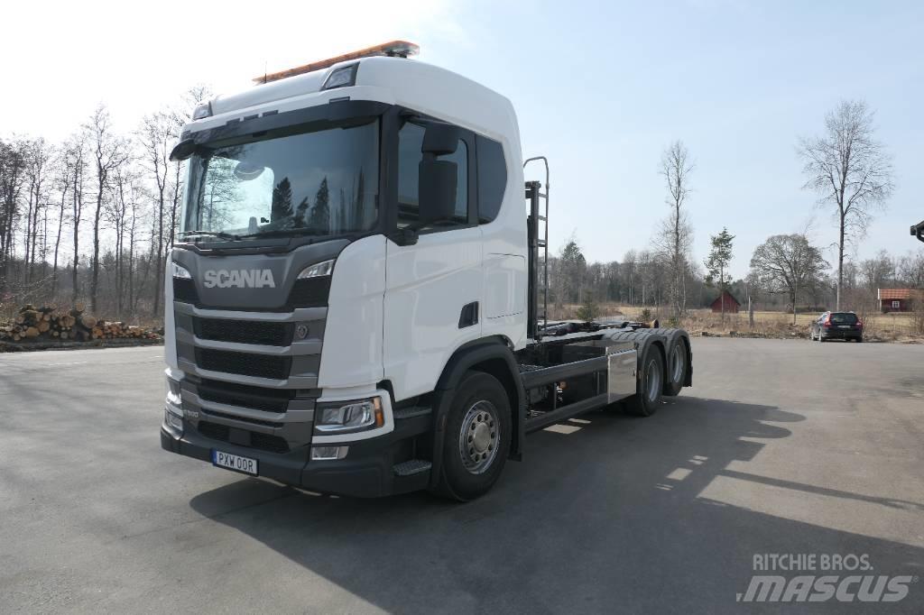 Scania R500 B6x2nb Hákový nosič kontajnerov
