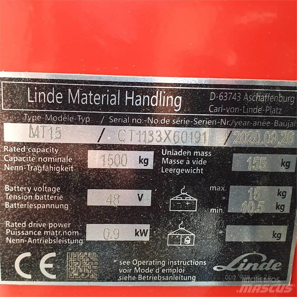 Linde MT15 Nízkozdvižný vozík