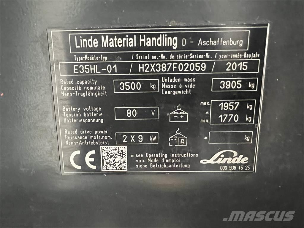 Linde E35HL-01 Akumulátorové vozíky