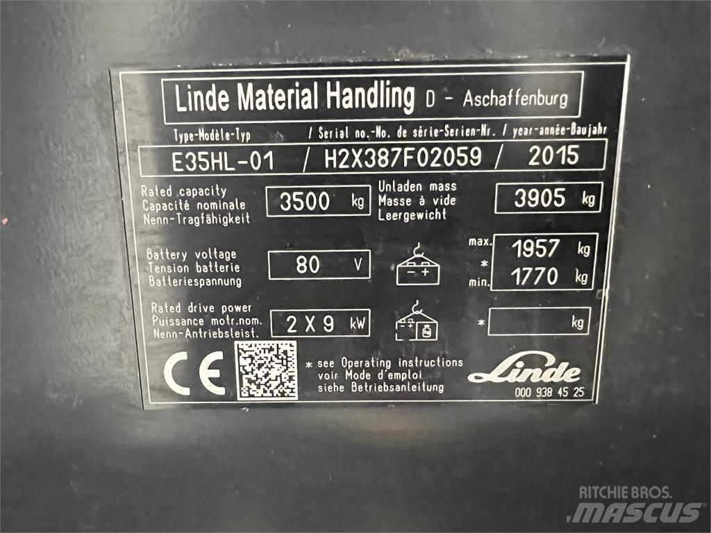 Linde E35HL-01 Akumulátorové vozíky