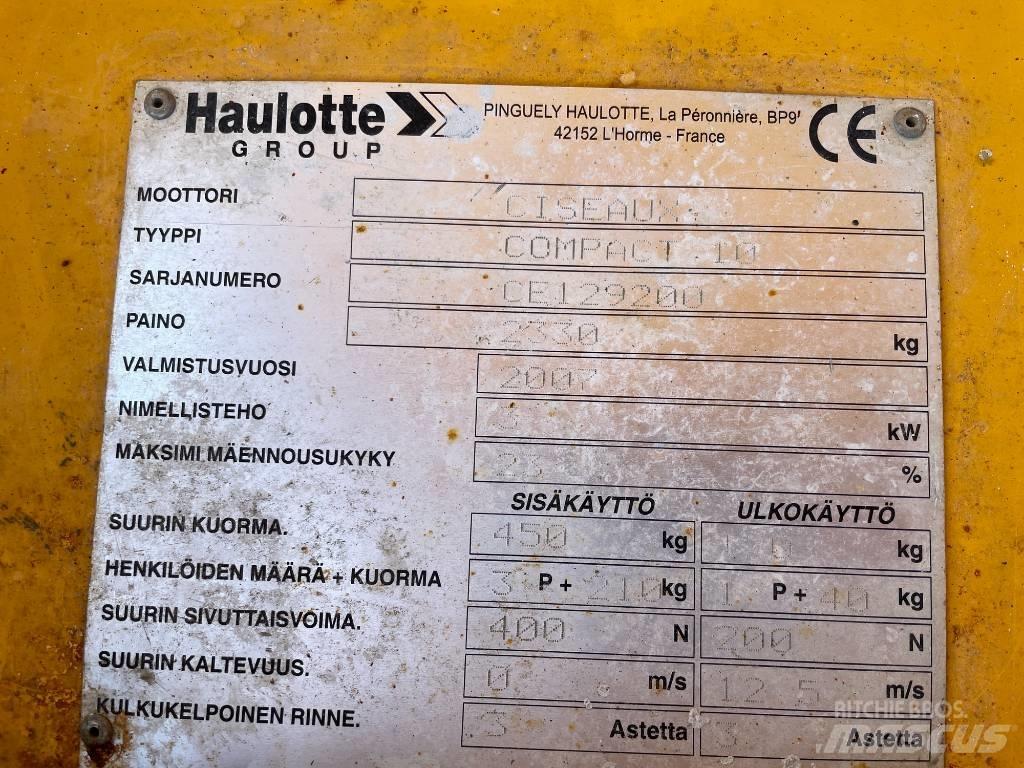 Haulotte Compact 10 Nožnicové zdvíhacie plošiny