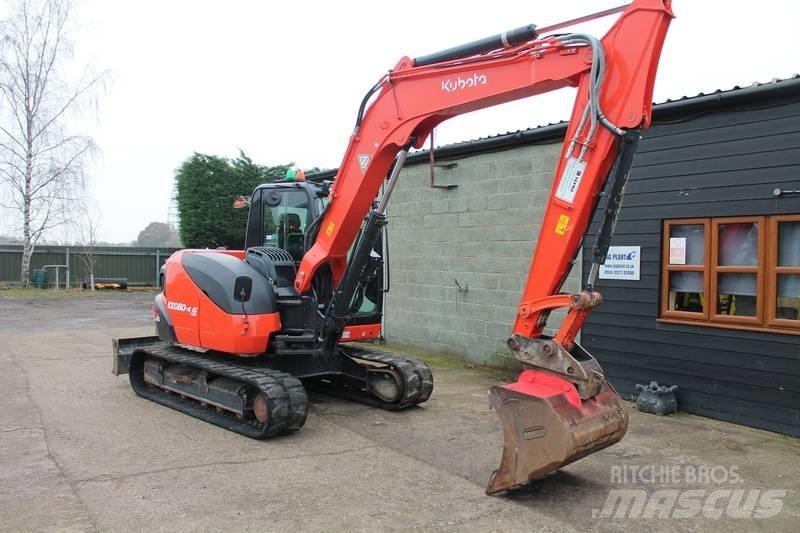 Kubota KX 080-4 Midi rýpadlá 7 t - 12 t