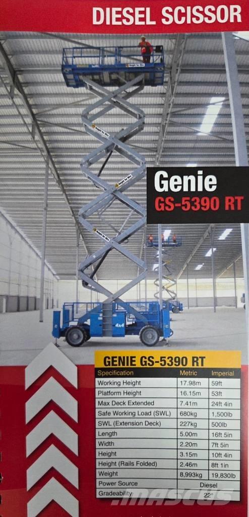 Genie GS 5390 RT Nožnicové zdvíhacie plošiny