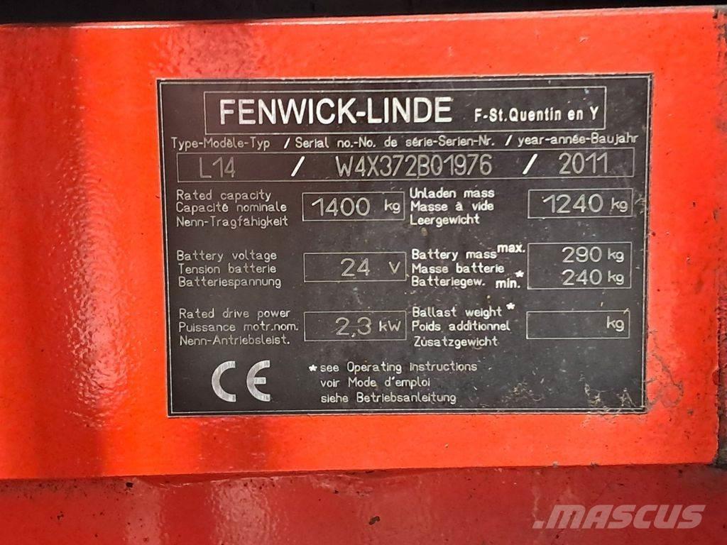 Linde L14 Ručne vedené vysokozdvižné vozíky