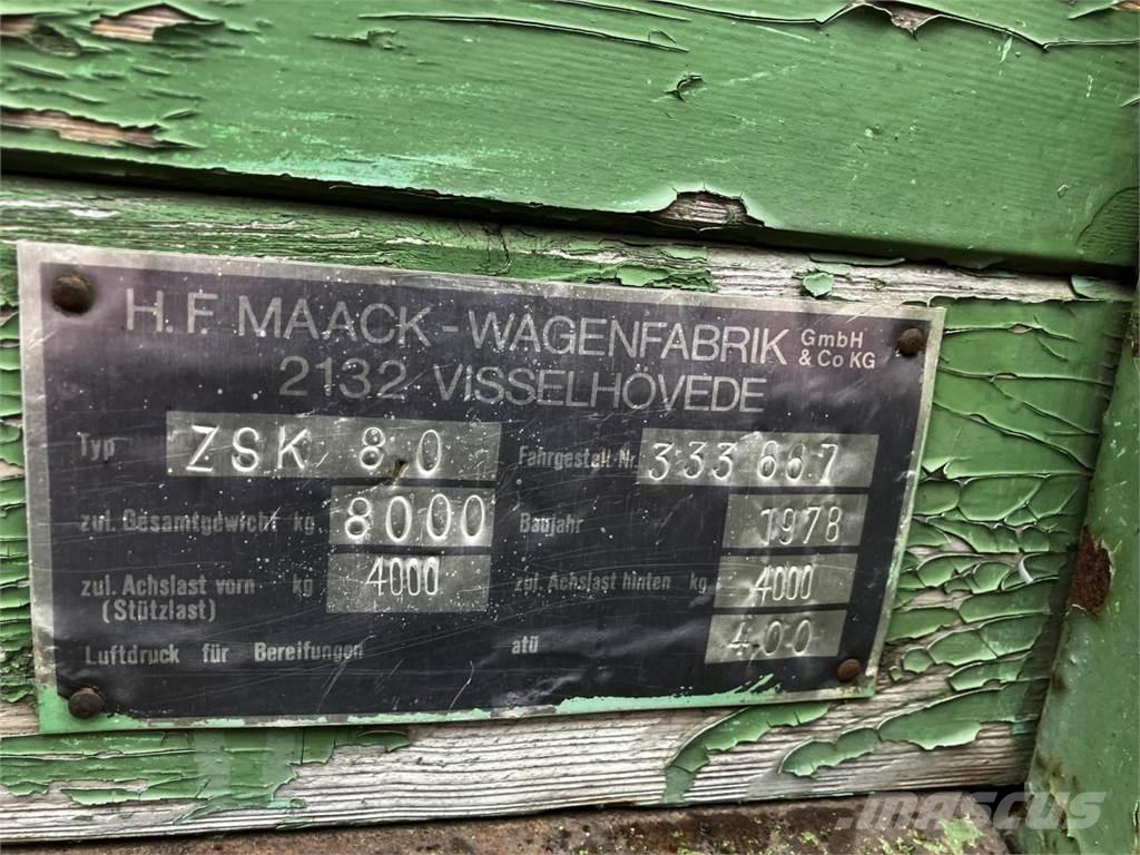  Maack ZSK 80 Vyklápacie prívesy