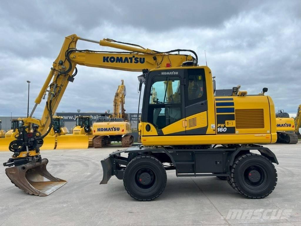 Komatsu PW 160-11 Kolesové rýpadlá