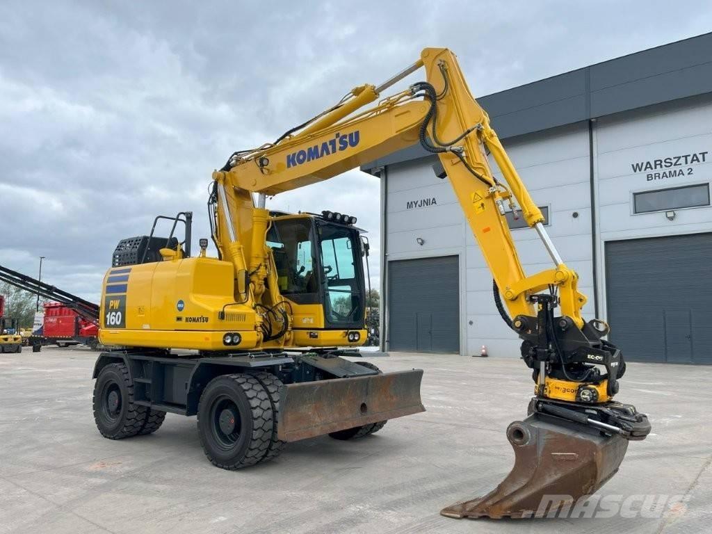 Komatsu PW 160-11 Kolesové rýpadlá