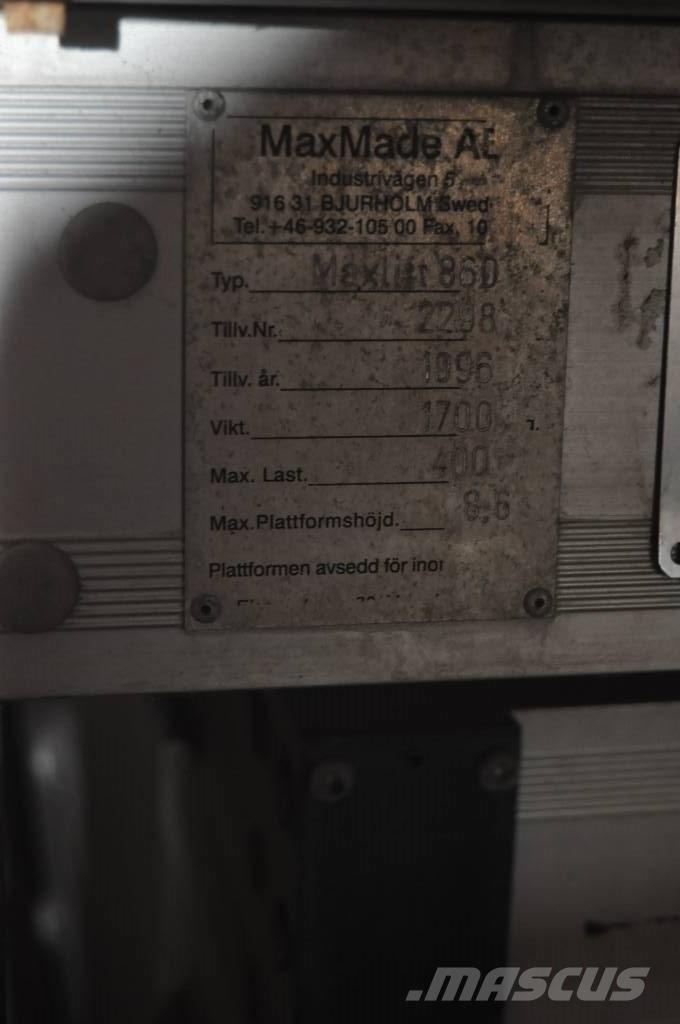  Max Made AB SAXLIFT Manipulácia s materiálom - ostatné