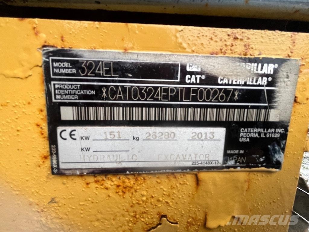 CAT 324 E Pásové rýpadlá