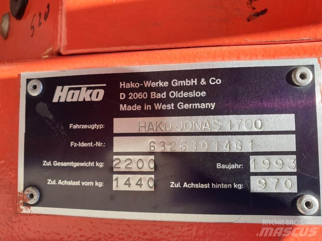 Hako Jonas 1700 Zametacie stroje