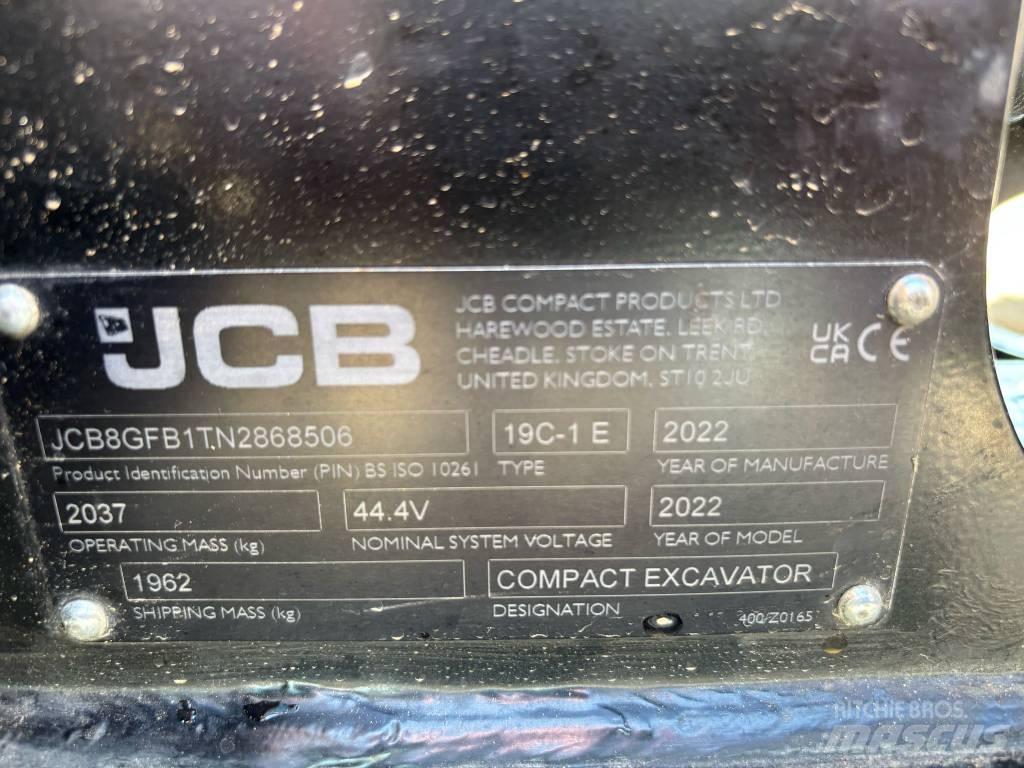JCB 19 C-1 E Mini rýpadlá < 7t