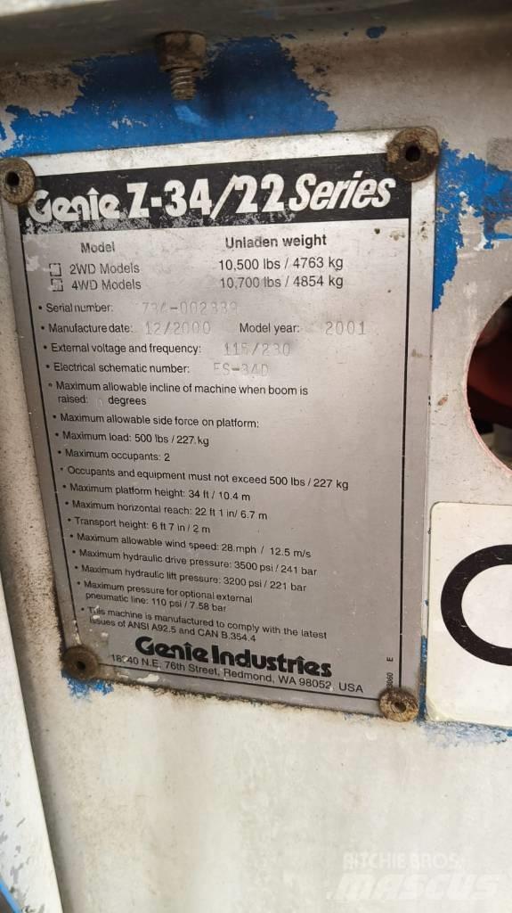 Genie Z 34/22 IC Kĺbové plošiny