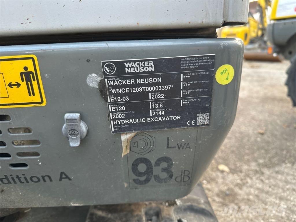 Wacker Neuson ET20 Pásové rýpadlá