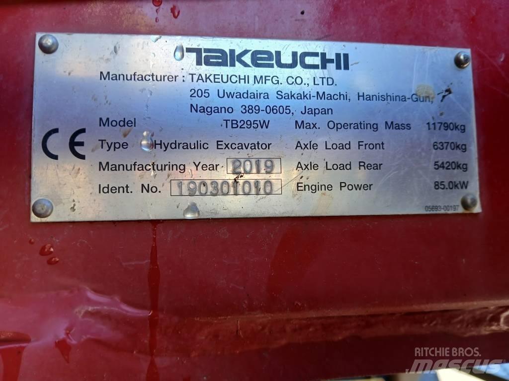 Takeuchi TB 295 W Kolesové rýpadlá
