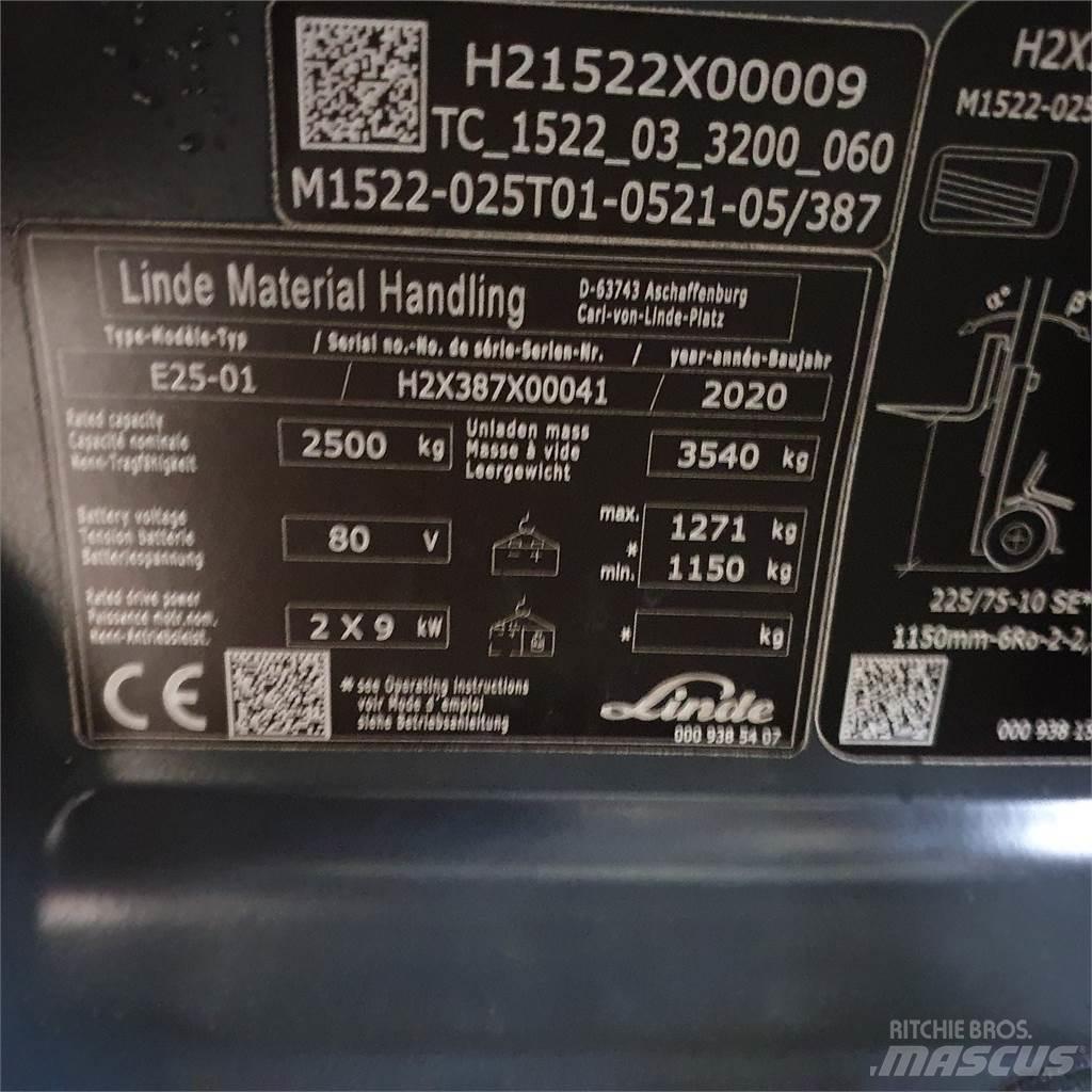 Linde E25 Akumulátorové vozíky