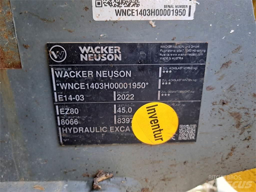 Wacker Neuson EZ80 Pásové rýpadlá