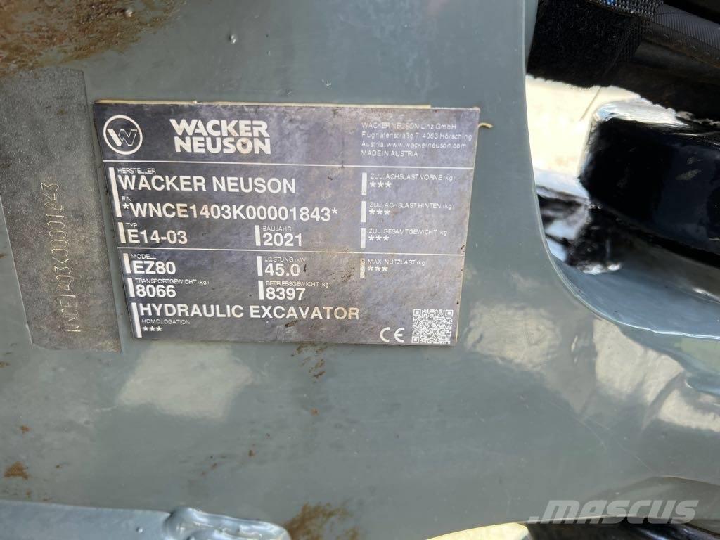 Wacker Neuson EZ80 Pásové rýpadlá