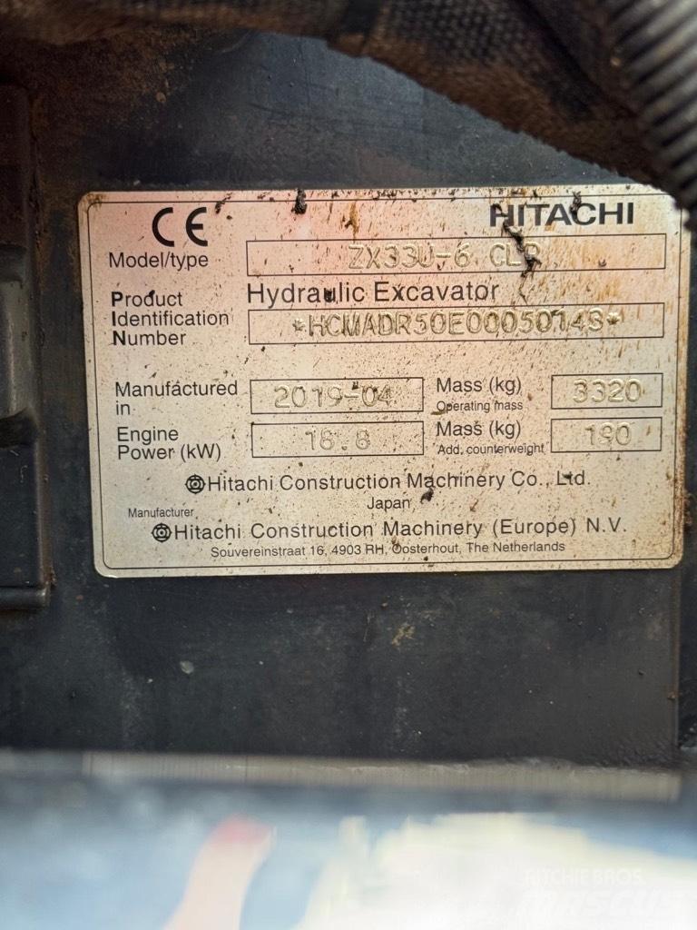 Hitachi ZX 33 U-6 Mini rýpadlá < 7t