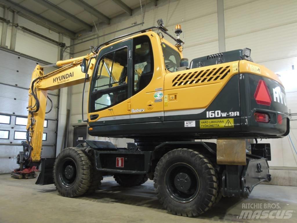 Hyundai R 160 W-9A Kolesové rýpadlá