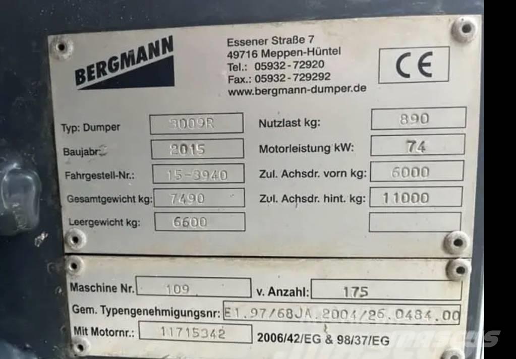 Bergmann Dumper Kĺbové nákladné autá
