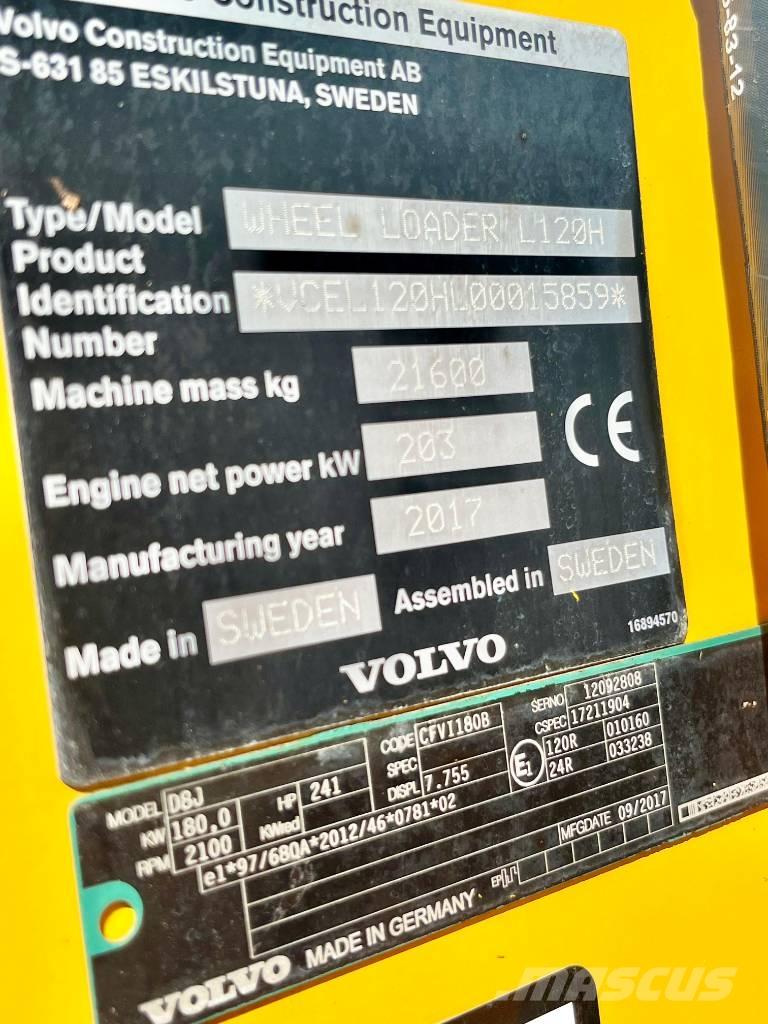 Volvo L 120 H Kolesové nakladače