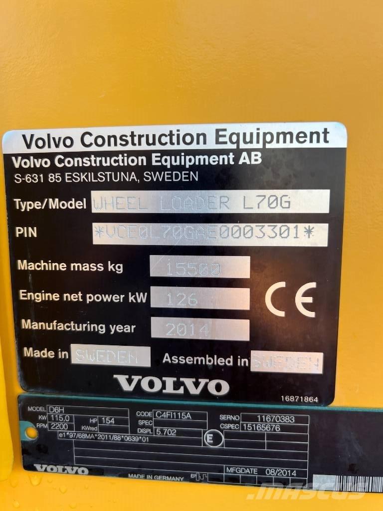 Volvo L 70 G Kolesové nakladače