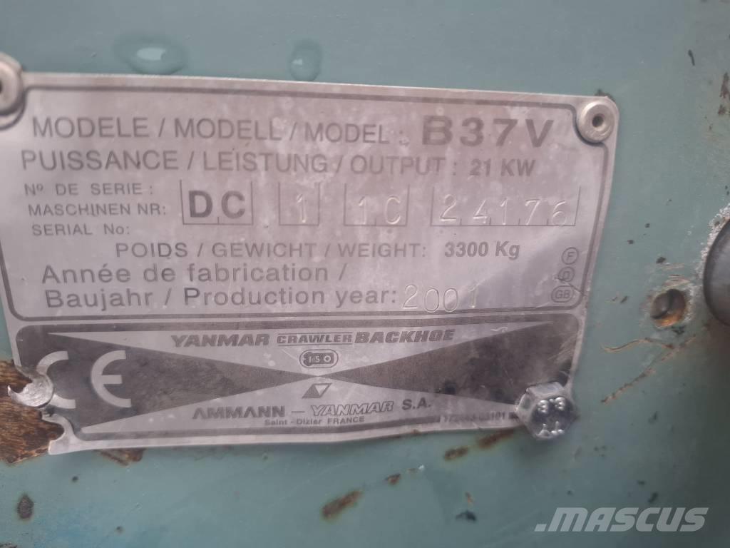 Yanmar B 37 V Mini rýpadlá < 7t