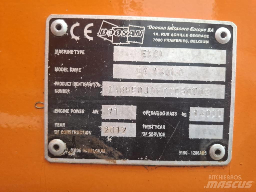 Doosan DX 140 LC Pásové rýpadlá