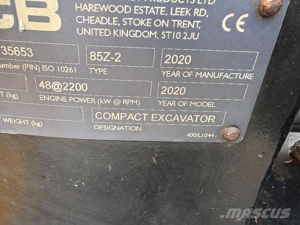 JCB 85 Z-2 Midi rýpadlá 7 t - 12 t