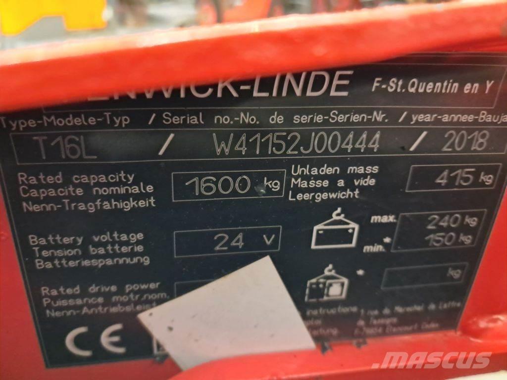 Linde T16L Nízkozdvižný vozík