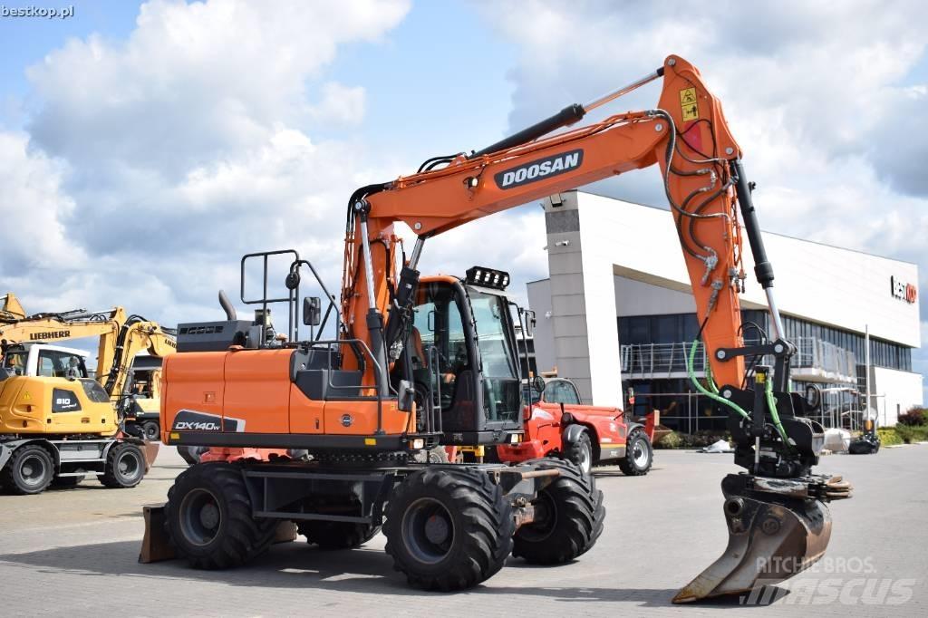 Doosan DX 140 W-5 Kolesové rýpadlá