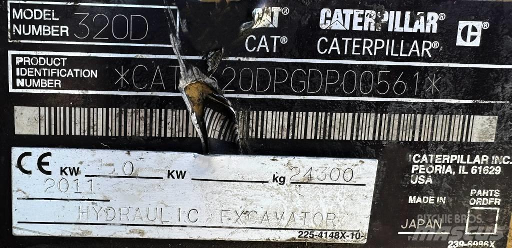 CAT 320 D L Pásové rýpadlá