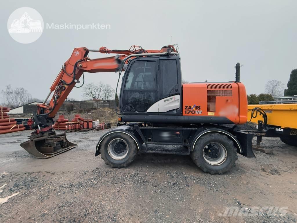 Hitachi ZX 170 W-5 B Kolesové rýpadlá