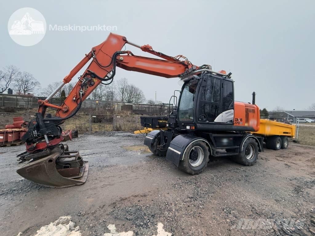 Hitachi ZX 170 W-5 B Kolesové rýpadlá