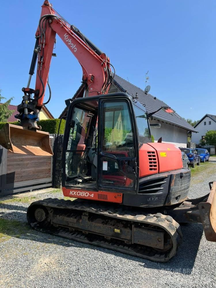 Kubota KX 080-4 Midi rýpadlá 7 t - 12 t