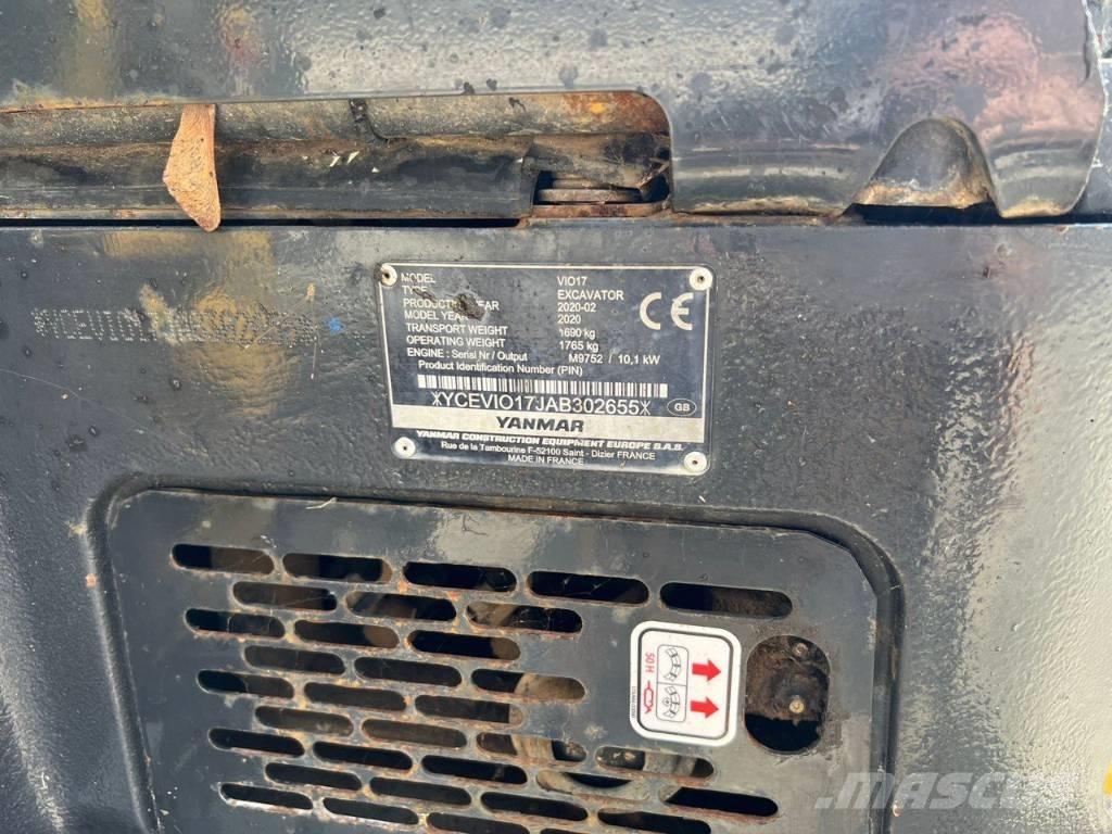 Yanmar Vio 17 Mini rýpadlá < 7t