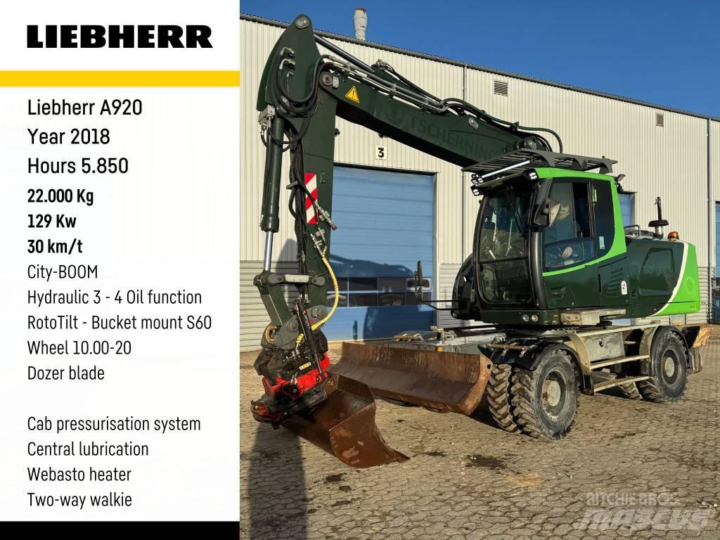 Liebherr A 920 Kolesové rýpadlá