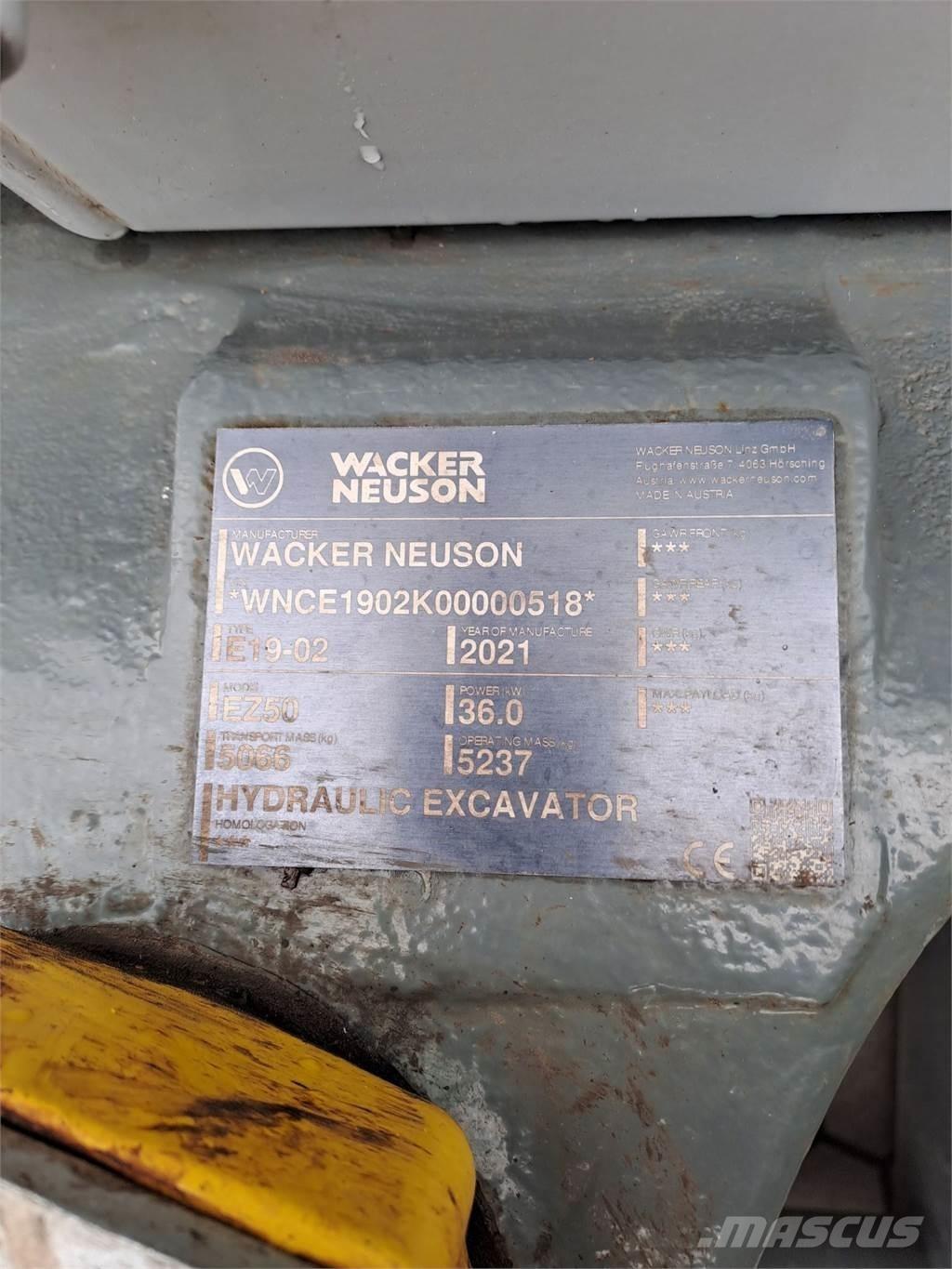 Wacker Neuson EZ50 Pásové rýpadlá