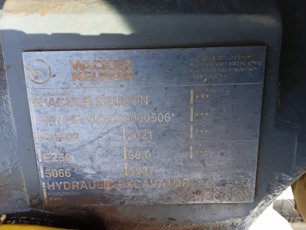 Wacker Neuson EZ50 Pásové rýpadlá