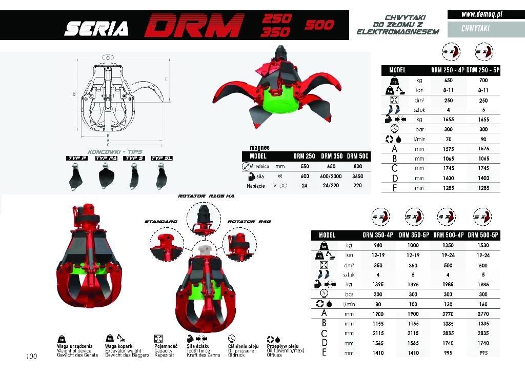  DEMOQ DRM250-5P Drapáky