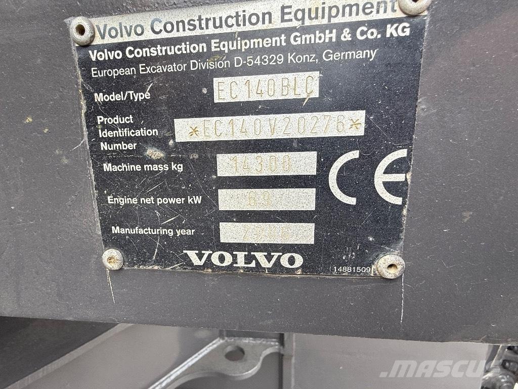 Volvo EC 140 B Pásové rýpadlá