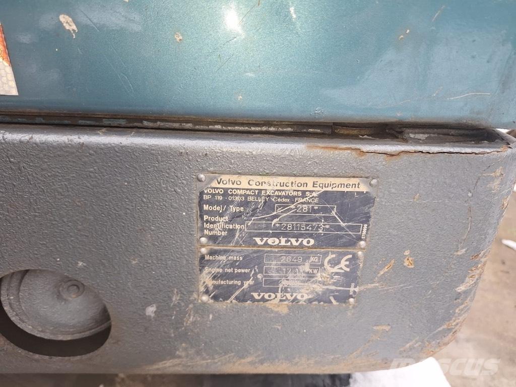 Volvo EC 25 Mini rýpadlá < 7t